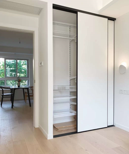 Armarios de Pared Extensibles y Bloqueables de MDF <span class=keywords><strong>con</strong></span> <span class=keywords><strong>Puertas</strong></span> Corredizas para Apartamento, Dormitorio, Taller, Sala de Estar y Comedor - Product Image 1