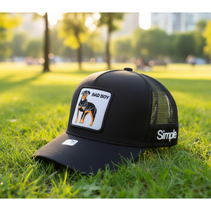 Gorra Trucker Bernie de 6 Paneles con Malla y Bordado Frontal, Unisex, Estilo Casual Urbano, Transpirable, Impermeable, de Poliéster y Algodón - Product Image 2