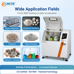 Broyeur à billes planétaires sous vide MITR, machine de broyage <span class=keywords><strong>nano</strong></span> de laboratoire avec protection atmosphérique à gaz inertes - Product Image 3