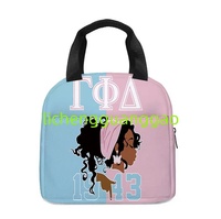 Sac à déjeuner Zeta Phi Beta personnalisé en gros, sac isotherme pour sœurs, sac à déjeuner pour le camping en plein air et les voyages