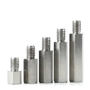 304 Stainless Steel Hex Jantan Betina Standoff Stud Board Sekrup Pilar Ulir Motherboard Hexagon Spacer Bolt M2.5 M3 M4 M5 M6 M