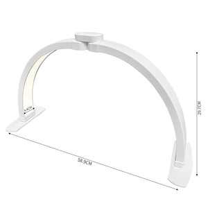 โคมไฟตั้งโต๊ะ LED ดวงจันทร์ครึ่งดวงสำหรับแต่งหน้าการ<span class=keywords><strong>สัก</strong></span>ศิลปินและขนตาให้แสงร้านเสริมสวยดีไซน์ใหม่ - Product Image 4