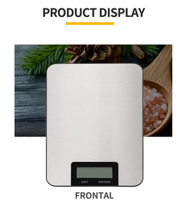 เครื่องชั่งอาหารดิจิตอลแบบ LCD ขายดี พร้อมแท่นสแตนเลส รองรับน้ำหนักได้ 5 กก. - Product Image 4