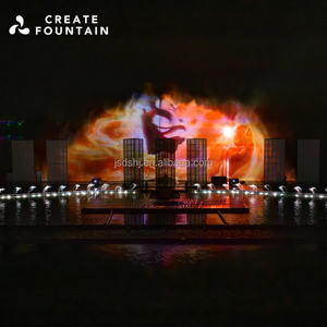 Système de Fontaine Dansante à Rideau d'Eau Numérique, Fontaine Musicale Extérieure, Grande Fontaine de Jardin Extérieure pour Lac - Product Image 1