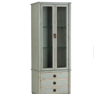 Tủ Trưng Bày Bằng Gỗ Nguyên Khối Kiểu Pháp Bán Chạy Kèm 3 Ngăn Kéo - Product Image 1