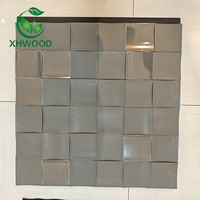 Panneau mural acoustique 3D en mosaïque, panneau mural moderne, carrelage mural absorbant le son pour la décoration murale du salon