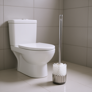 Toilet <b>Brush</b> Stainless Steel Long Handle Silicone Head 7.5cm Soft Bristles Cleaning <b>Brush</b> - Product Image 2