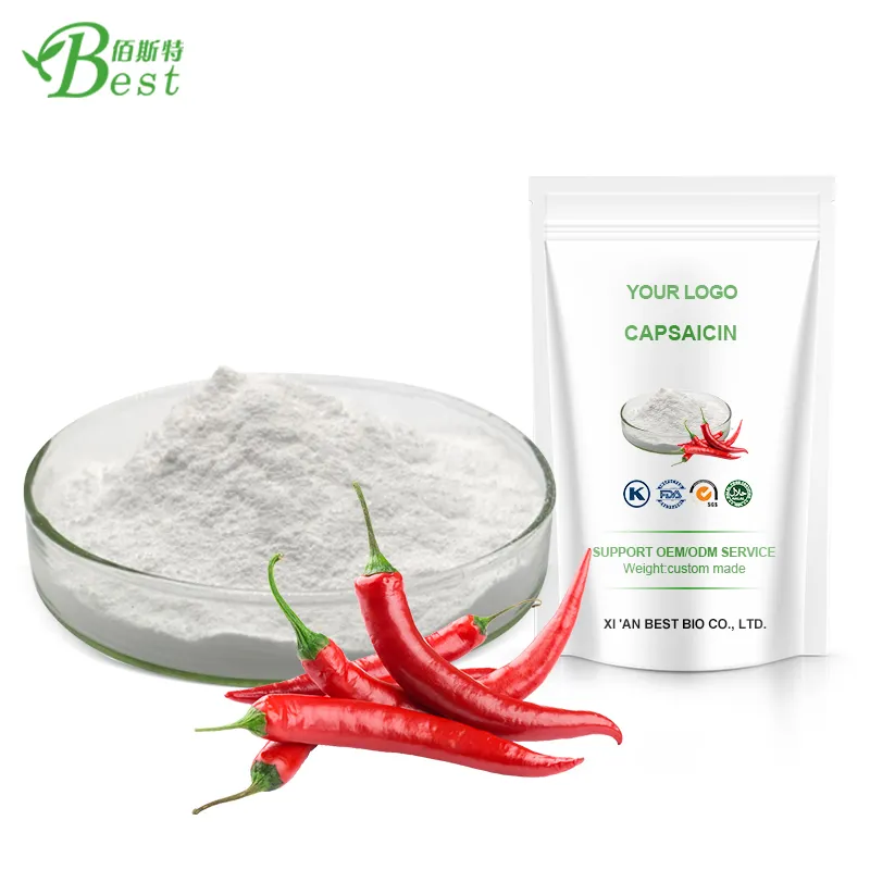 Pasokan Pabrik Beli Harga Capsaicin Murni Bubuk Ekstrak Capsaicin Dalam Jumlah Besar 95% 98% 99% Bubuk Capsaicin Murni