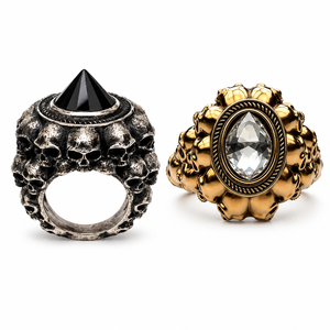 Anello a Forma di Teschio, Design Creativo Unisex, Gioiello Stile Punk - Product Image 1
