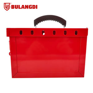 12 पैडलॉक लाल भंडारण समूह लॉक बॉक्स को बिना पारदर्शी दृश्य विंडो ग्लास दृश्य प्रबंधन BLDT27-01 सुरक्षा लॉक - Product Image 4