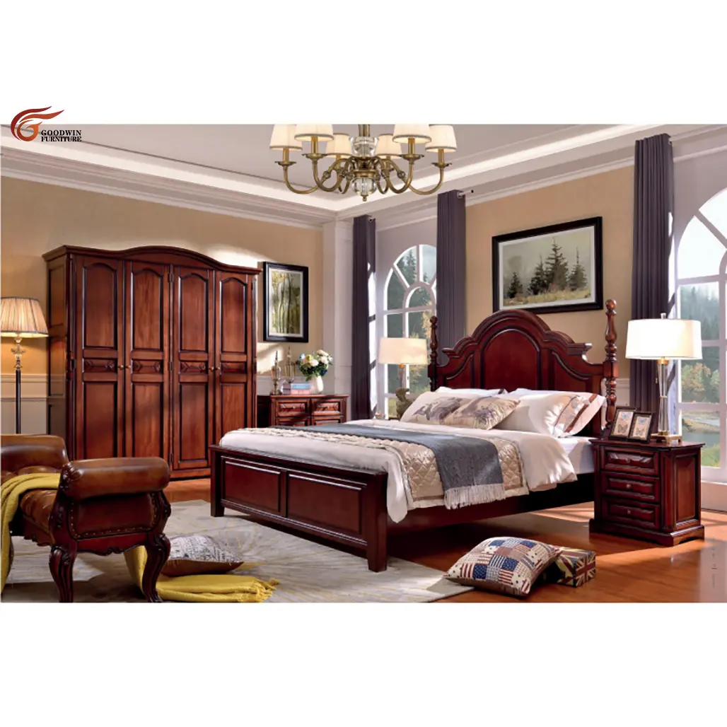 Newest Design Best Price Solid Wood Bedroom Furniture Bed Room Furniture Bedroom Bedroom Sets GY05