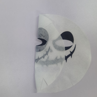 Masque facial en feuille imprimé en fibres végétales, motif animal amusant, hydratant et régulateur de sébum, taille personnalisable, vente en gros directe usine