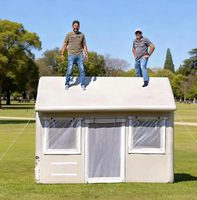 Tente gonflable robuste DWF, imperméable, pop-up, pour le camping/les situations d'urgence, avec structure pneumatique Drop-Stitch, déploiement rapide, 4 personnes