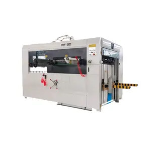 Cardboard Or Corrugated Paper Sheet Die Cutter/Flat Bed Automatic Die Cutting Machine With Stripping