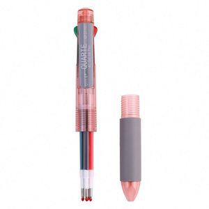 4-in-1 <b>Multi</b>-<b>Color</b> Ballpoint <b>Pen</b> Custom Logo Print Gel <b>Pens</b> with 0.5mm 0.7mm Writing Width for School & Office Promotional Gift - Product Image 3