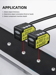GLX-D200PUI אופטי חיישן pnp + מרחק הזזת לייזר אנלוגי מדידה מדויקת 120-280 מ "מ - Product Image 4