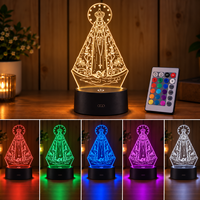 Lampe de nuit 3D personnalisée avec photo/logo/message, cadeau créatif, décoratif, sur mesure, OEM, premium, élégante, pour la maison