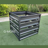 COMPOST BIN Extérieur Jardin bâtiment métal Acier Galvanisé 104X104X100CM mini 1.08m ³ COMPOST BIN utilisé pour la vente