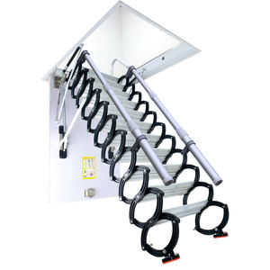 <span class=keywords><strong>Escalier</strong></span> <span class=keywords><strong>de</strong></span> <span class=keywords><strong>grenier</strong></span> télescopique électrique automatique moderne en acier au carbone, certifié EN131, pour montage sur toit <span class=keywords><strong>de</strong></span> maison ou <span class=keywords><strong>grenier</strong></span> - Product Image 1
