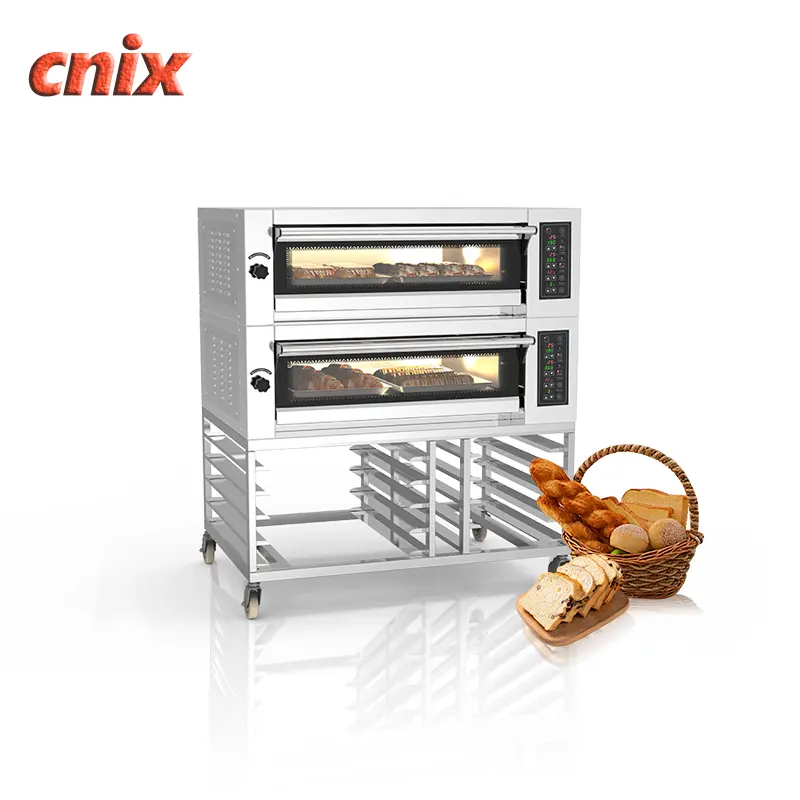 Cnix forno elétrico de aço inoxidável YXD-F60A, equipamento de cozinha para uso comercial de pizza