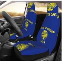Penjualan Terlaris Sarung Jok Mobil Bendera North Dakota Pelindung Jok Depan Universal Penutup Jok Bucket Full Wrap untuk Otomotif SUV