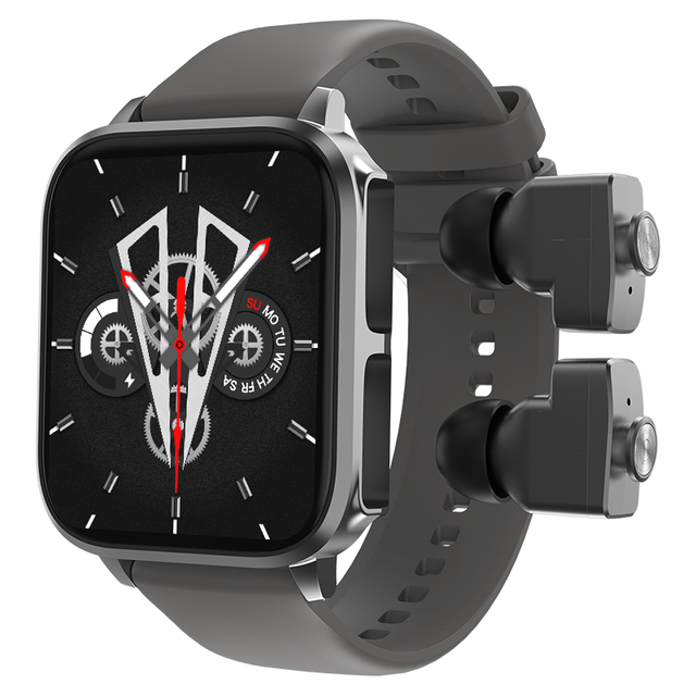 T22 2 in 1 TWS Smart Watch Waterproof Reloj Inteligente Heart Rate Fitness tracker Smartwatch With Wireless Earbuds Earphones