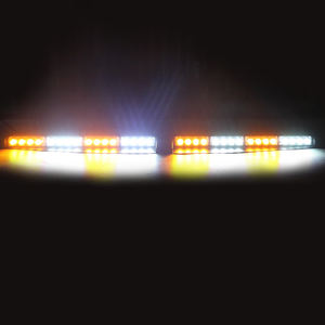 Pare-soleil stroboscopique à led 32W, montage fendu, illuminateur, lumière, pour voiture, camion, blanc ambre - Product Image 1