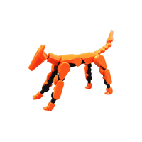Figurine d'action, figurine d'action de chien à construire soi-même, figurine d'action imprimée en 3D, chien multi-articulé pour les jouets des enfants