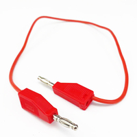 Cable de Conector Banana de 4 mm de Alta Corriente, Sin Soldadura, de Cobre Sólido, con Conector Banana de 4 mm en la Parte Posterior