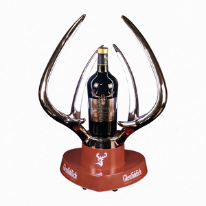 Standeable Stainless Steel Metal Deer Antlers Bottle Glorifier Display Rack Bottle Holder Carrier Presenter Led Liquor License - Product Image 1