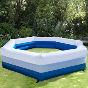 Terrain de Gaga Ball Gonflable d'Extérieur avec Souffleur Puissant et Clôture Portable pour Activités Scolaires et Familiales - Product Image 2