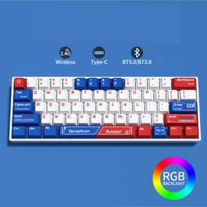 60 Percent 60% Rgb Led Backlit Bluetooth Mechanical <b>Keyboard</b> Teclado Gamer Wireless Gaming <b>Keyboard</b> for Computer - Product Image 1