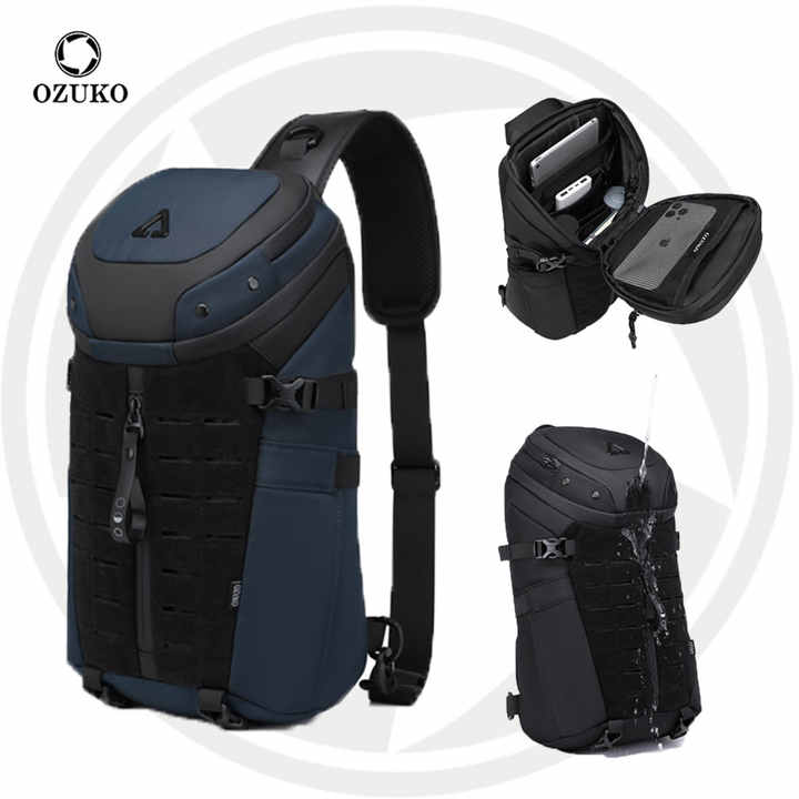 Ozuko 9730 Sling Bag Crossbody Backpack EDC Daypack for Men Women  Minimalist Chest Shoulder Bag for 2024 New 14