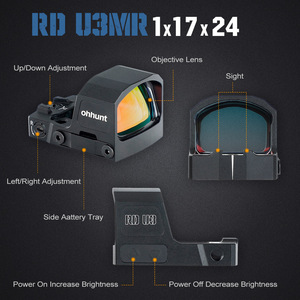 Mira Telescópica Ohhunt de Precisión con Ventana Grande, Activación por Movimiento, Retícula Múltiple, IPX7, Mira Reflex Táctica para Corte RMSc - Product Image 2