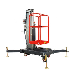Price Negotiable Hydraulic Electric Lifting Aerial Work Platform <strong>Ladder</strong> Single Mast <strong>Scaffolding</strong> Man Lift - Product Image 6