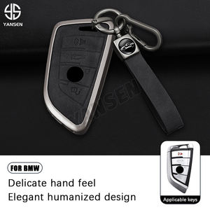 Coque de protection pour <span class=keywords><strong>clé</strong></span> de voiture en cuir en alliage de zinc pour <span class=keywords><strong>BMW</strong></span> 3 5 7 Series G20 G30 X1 X4 X5 X3 45e G05 X6 <span class=keywords><strong>F20</strong></span> G21 F40 F80 Accessoires de voiture - Product Image 3