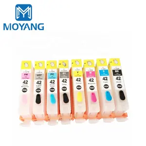 MoYang – cartouche d'encre rechargeable compatible pour imprimante CANON CLI-42 CLI42 PIXMA PRO-100 PR100, recharge avec puce ARC