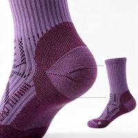 Chaussettes de cyclisme personnalisées de haute qualité en gros, respirantes, douces, à séchage rapide, avec soutien de la voûte plantaire et amorti, pour hommes et femmes, pour le vélo