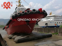 Pièces marines, barge flottante gonflable, airbag en caoutchouc naturel pour le lancement, avec des caractéristiques anti-explosion et de haute capacité de charge