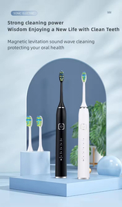Nouvelle brosse à dents électrique sonique, vente en gros, coffret cadeau pour couples, adultes, brosse à dents électrique intelligente pour la maison - Product Image 3