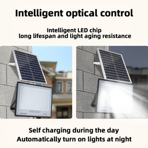 Reflector <span class=keywords><strong>LED</strong></span> Solar de 300W, IP67 Impermeable, con Sistema de Frenado Antibloqueo, Control Remoto, para Jardín y Paisajismo - Product Image 4