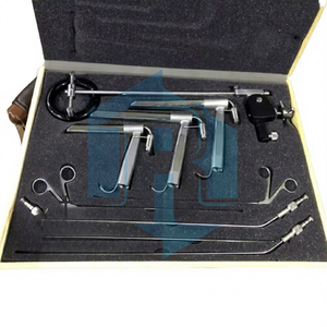 Instruments de laryngoscopie ORL professionnels Dentavex, rigides, manuels, avec tube et support, conception auto-serrante, avec boîte de transport - Product Image 1