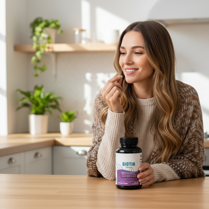 Permen Kunyah Biotin 150mcg 90 |   Suplemen Peningkat Kepadatan Tulang & Rambut Kulit Kuku 2 Kapsul PER SERTIFIKAT 24-Bulan - Product Image 5