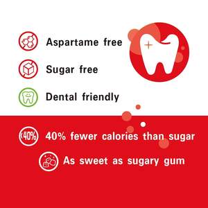 <span class=keywords><strong>Chewing</strong></span>-<span class=keywords><strong>gum</strong></span> <span class=keywords><strong>sans</strong></span> aspartame DC24 DAILY CARE au xylitol, <span class=keywords><strong>sans</strong></span> <span class=keywords><strong>sucre</strong></span>, saveur fraise, <span class=keywords><strong>sans</strong></span> gluten, végétalien, pour la prévention des caries - Product Image 4