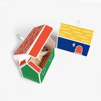 Boîte d'emballage 3D pour bonbons et biscuits de Noël, coffrets cadeaux pour Noël, décorations de fête d'entreprise