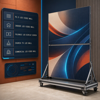 Écran LED Géant Intérieur P2.5 4K HDR10, Mur Vidéo Pliable, CMS Basé sur le Cloud, RDM, Garantie 2 Ans, Luminosité 1200cd pour