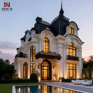 กรอบอลูมิเนียมทรงโค้งสไตล์ฝรั่งเศส สำหรับตกแต่งผนังวิลล่า กันน้ำ กันลม ทนทาน ป้องกันการกัดกร่อน เหมาะสำหรับห้องนั่งเล่นและห้องน้ำ - Product Image 1