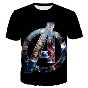 Camiseta Deportiva Ajustada de Cosplay de Superhéroe 3D de <span class=keywords><strong>Endgame</strong></span> Realm, Disfraz de <span class=keywords><strong>Marvel</strong></span> America, Camisetas Estampadas Sostenibles de Talla Grande - Product Image 3