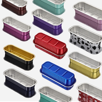Plaque de cuisson jetable en aluminium de qualité alimentaire de 200 ml avec couvercle en plastique, compatible four, pour gâteaux - Vente chaude