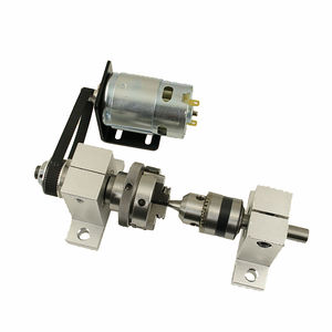 CNC Tailstock 4th Rotary a Axis con Chuck 65mm DC <span class=keywords><strong>Motor</strong></span> de husillo para DIY CNC Chuck 65mm Tailstock Altura central 42mm DC - Product Image 1